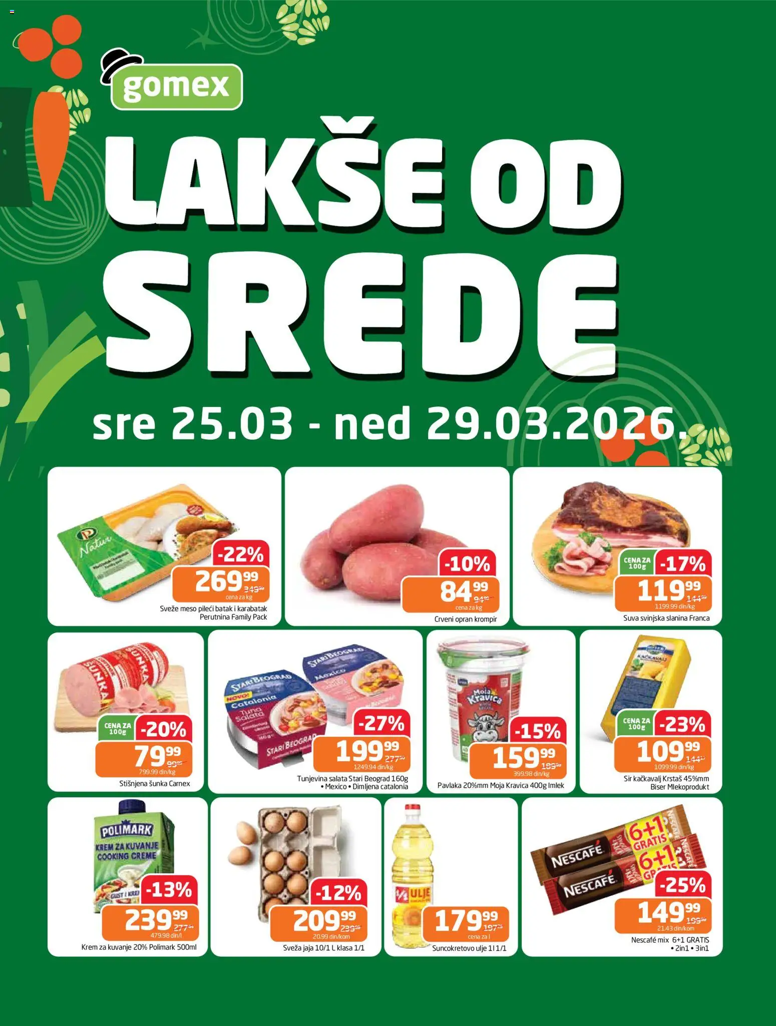 Pregled Gomex kataloga - važi od 25.03.2026