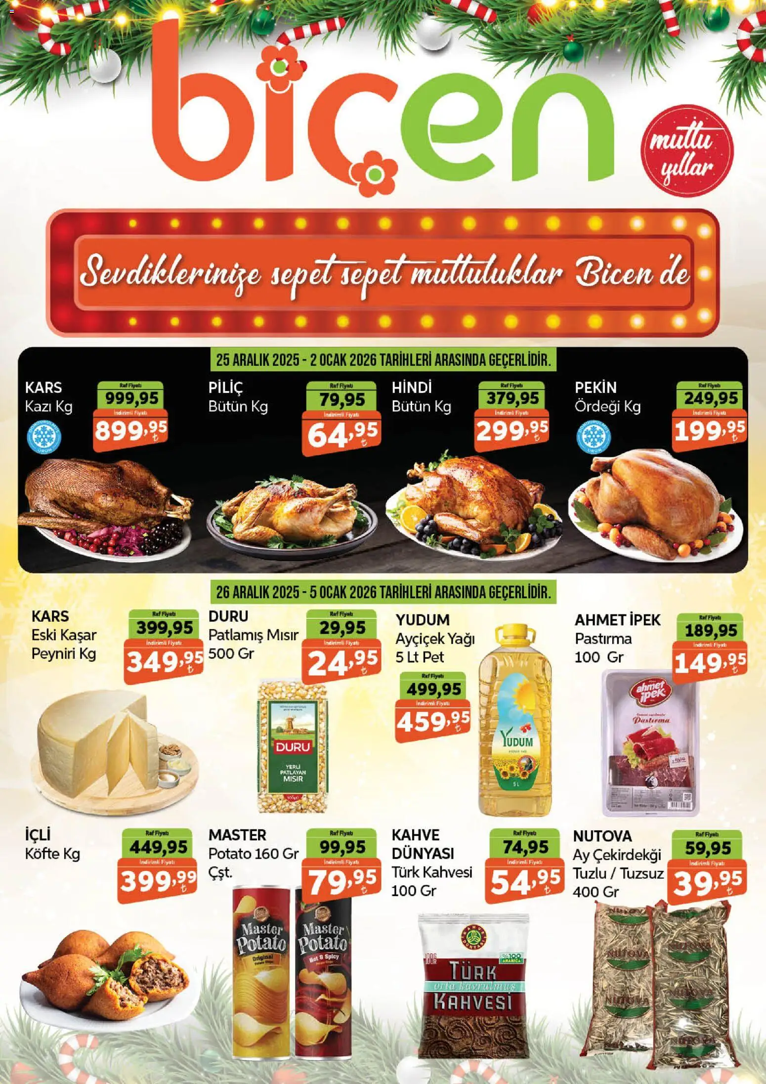 Biçen Market Katalog 25.12.2025 - Broşürünün önizlemesi