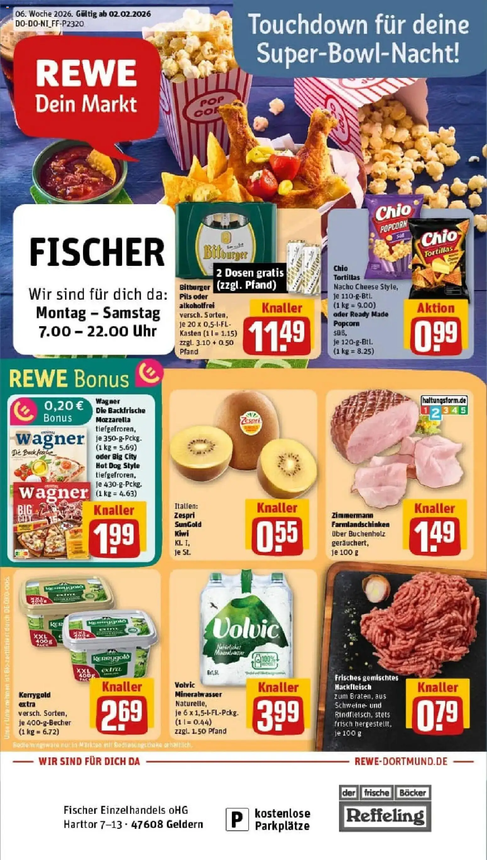 Vorschau von dem Prospekt des Geschäftes Rewe, gültig ab dem 02.02.2026