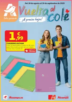 Vista previa del folleto de la tienda Alcampo válido desde el 28/08/2025 