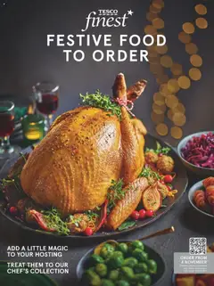 Preview of Tesco Festive Food to Order brochure 2025 valid from 01/10/2025