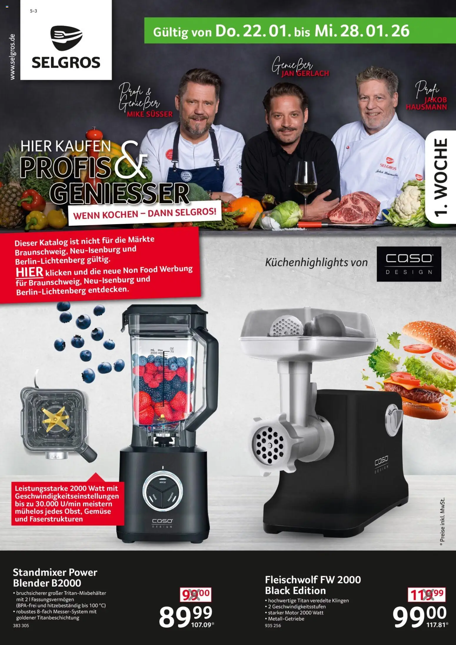 Vorschau von dem Prospekt des Geschäftes Selgros, gültig ab dem 22.01.2026