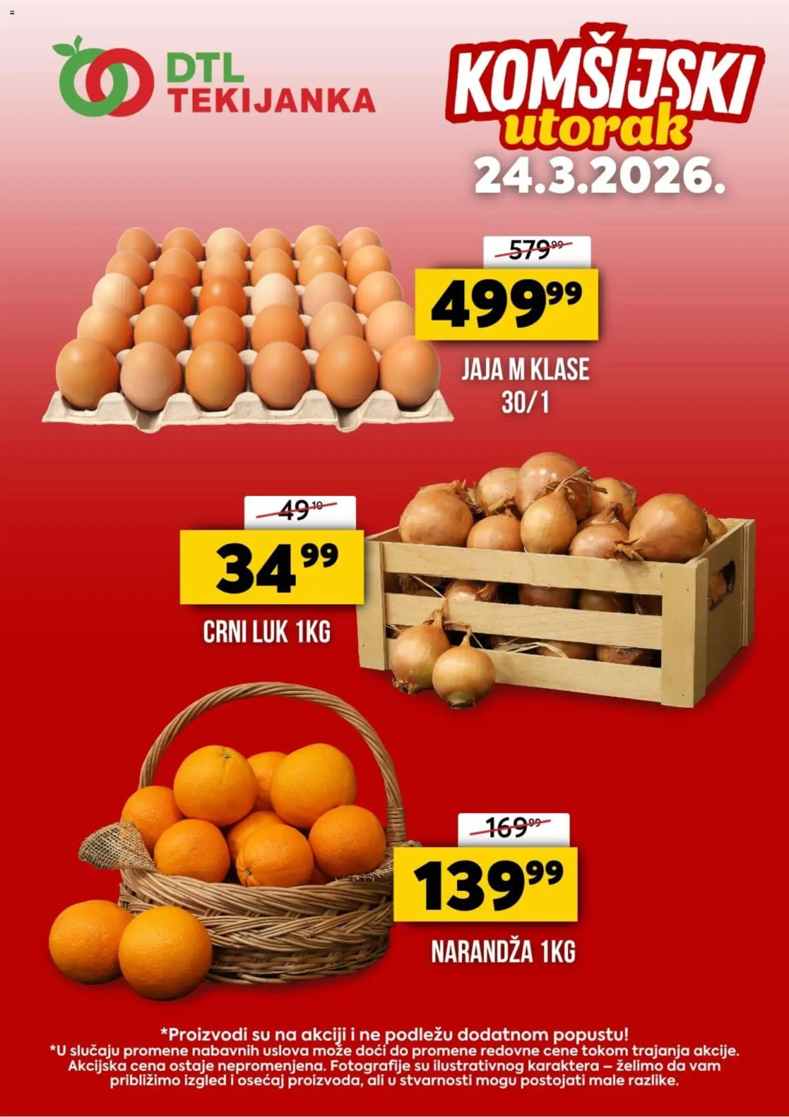 Pregled Tekijanka kataloga - važi od 24.03.2026