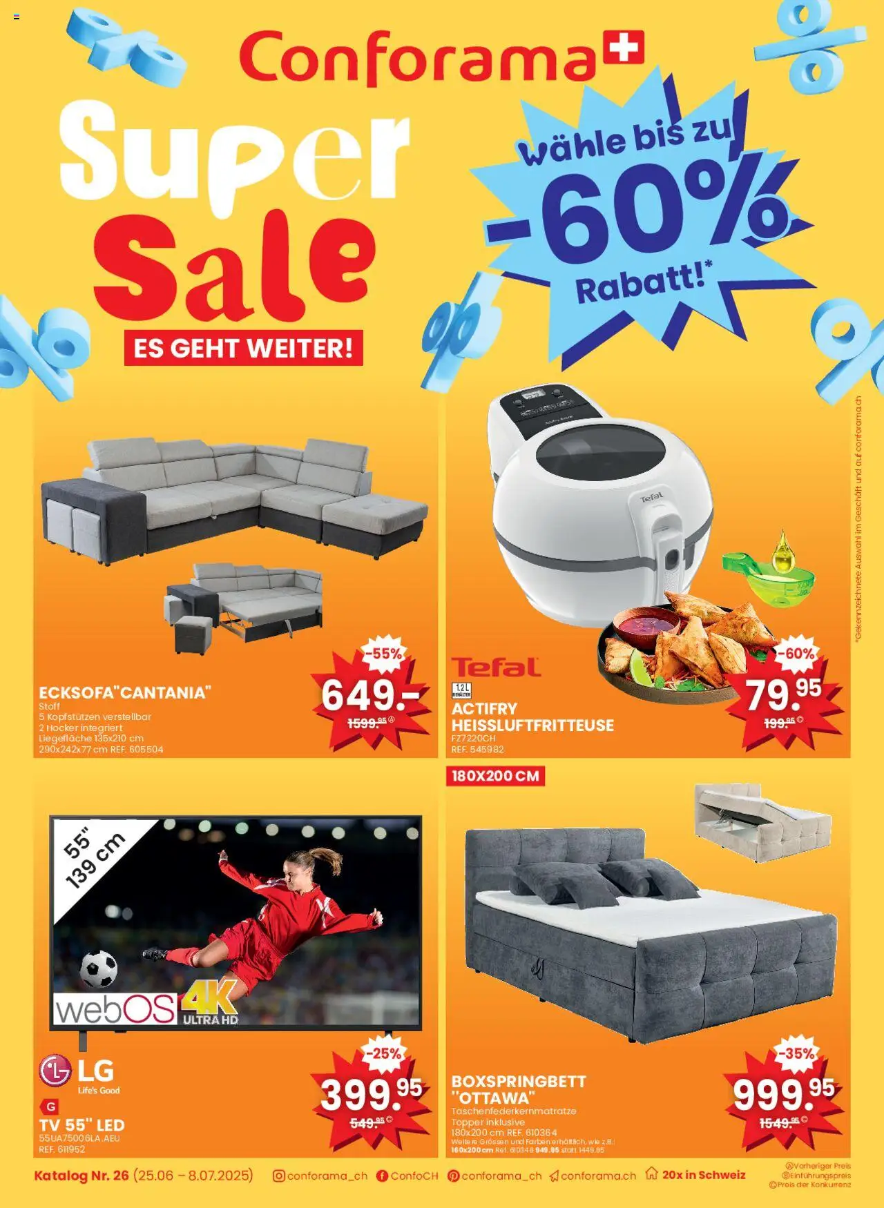 Conforama Super Sale ab 25.06.2025 - Seitennummer 1