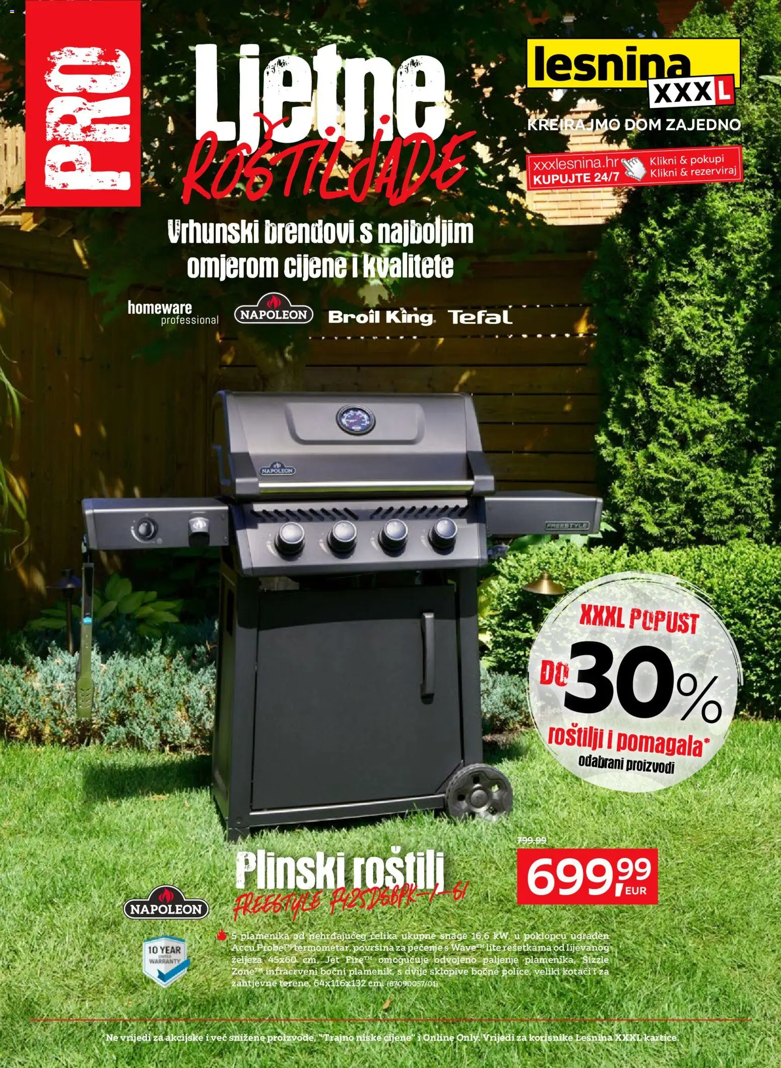 Pregled letka Lesnina Katalog trgovine Lesnina vrijedi od 07.04.2026 - Roštilj, Plinski roštilj