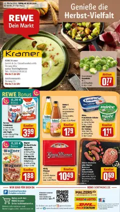 Vorschau von dem Prospekt des Geschäftes Rewe, gültig ab dem 19.10.2025