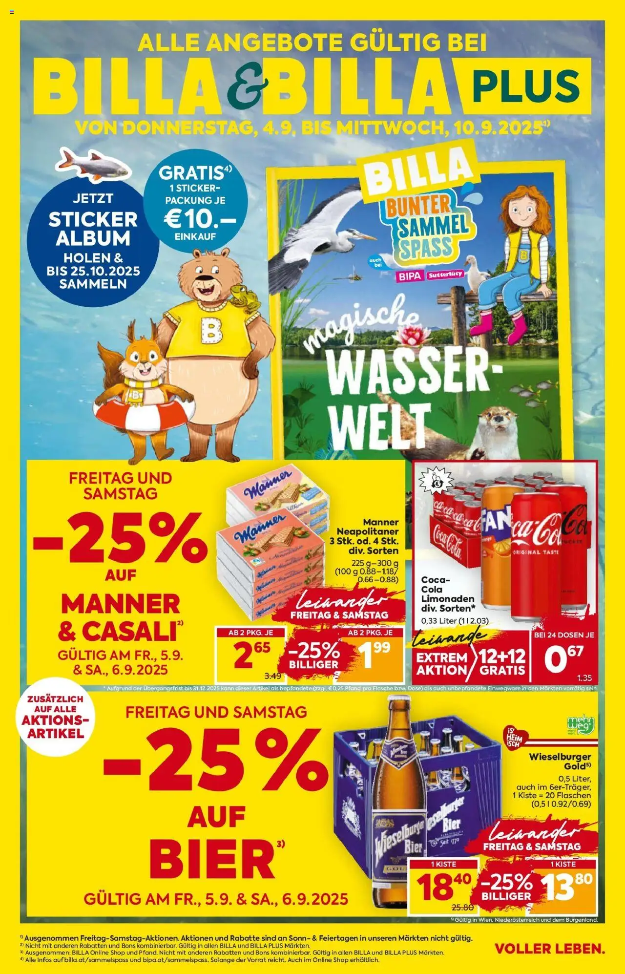  BILLA Flugblatt ab 04.09.2025 vorschau >> Moedling, Scheibbs, Schwadorf - Seite 1