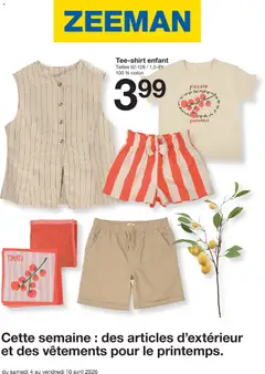 Prévisualisation de Catalogue Zeeman Printemps du magasin Zeeman formulaire valide 04/04/2026