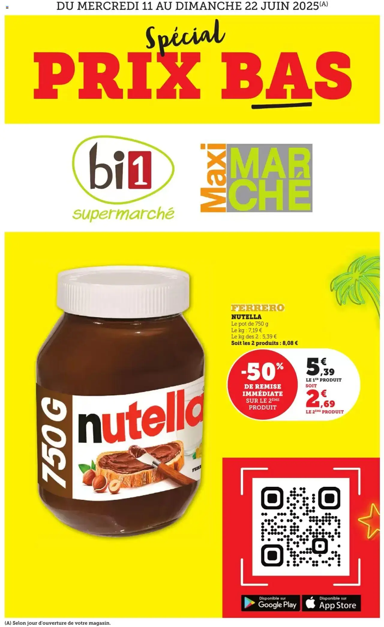 Catalogue de la boutique bi1 valable du 11/06/2025 - Page numéro 1 - Store, Nutella