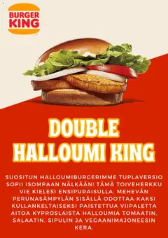 Kaupan Burger King Tarjoukset esikatselu, voimassa 13/10/2025 | Sivu: 5