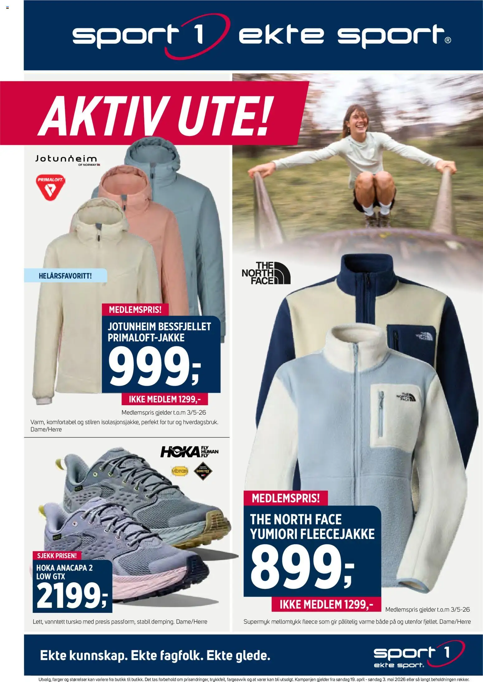 Forhåndsvis Sport 1 kundeavis fra butikk Sport 1 gyldig fra 19/04/2026 - 1
