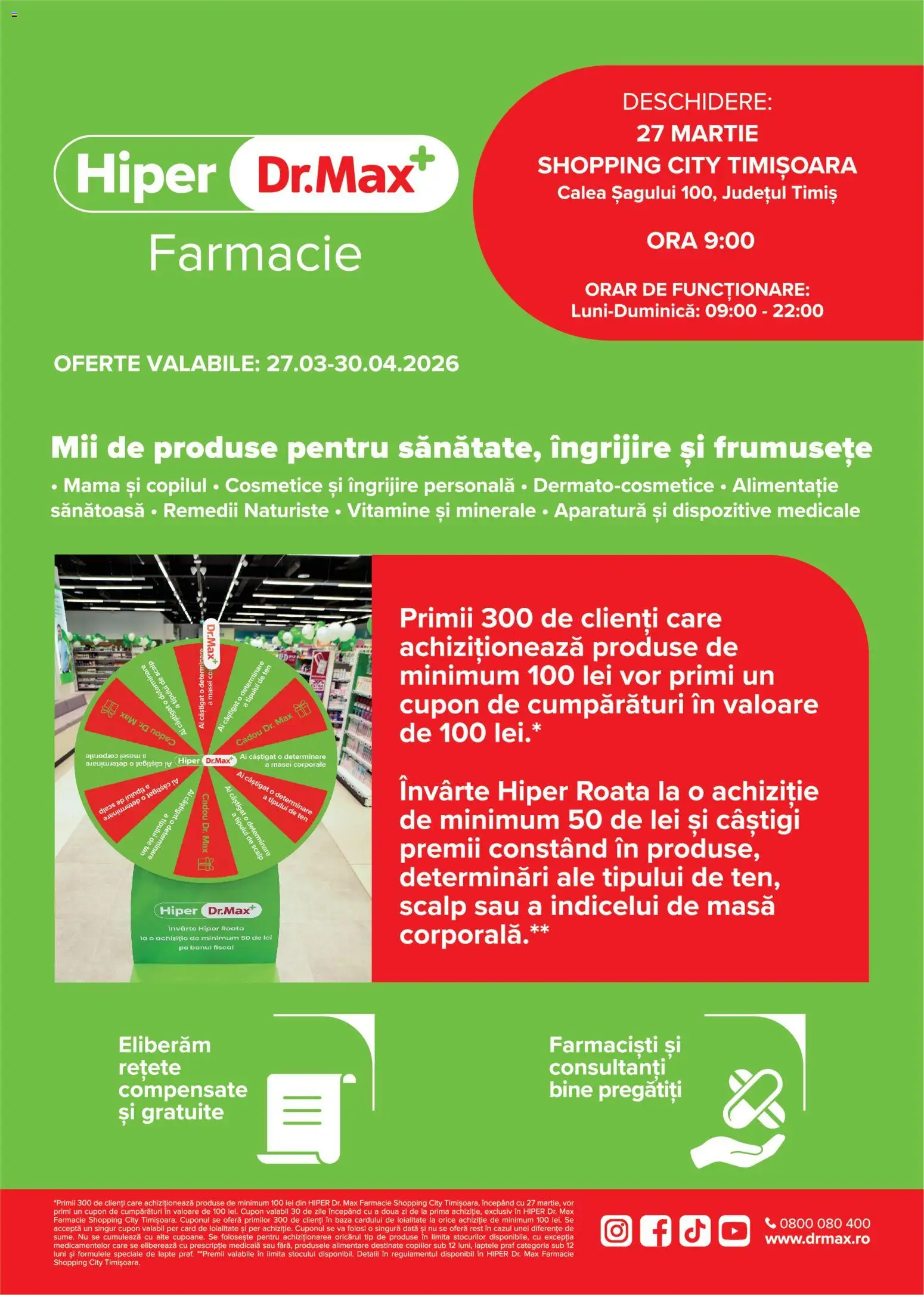 Previzualizarea de cataloage: Dr.Max Dr.Max Catalog Hiper Timisoara valabil de la 27.03.2026