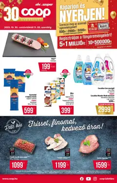 COOP - Akciós újság COOP megtekintése, amely érvényes 2025.10.30.-től