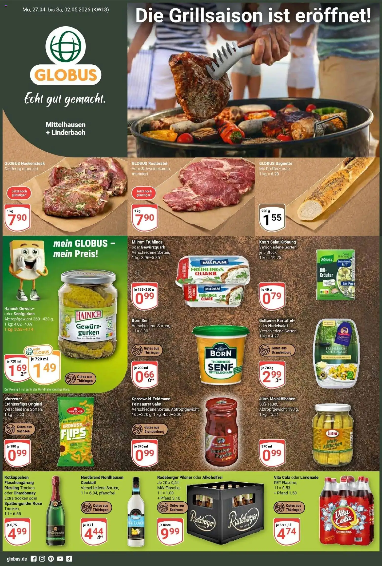 Vorschau von dem Prospekt des Geschäftes Globus, gültig ab dem 27.04.2026