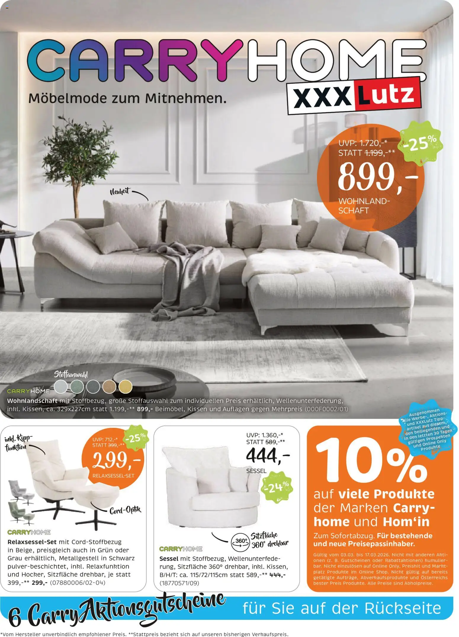Vorschau der Angebote: XXXLutz XXXLutz Carry Home gültig ab 03.03.2026
