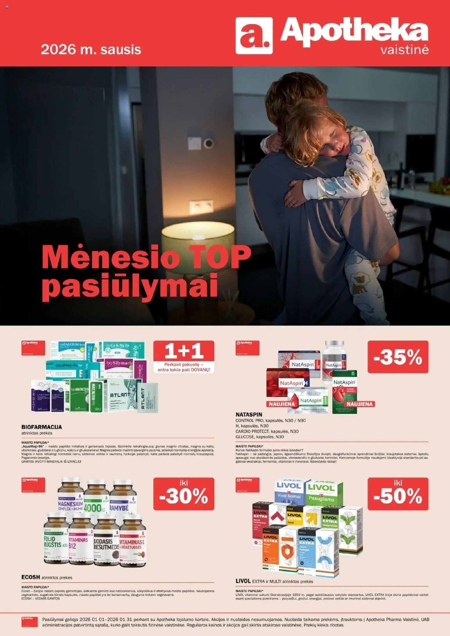 Apotheka parduotuvės leidinio Leidinys galiojančio nuo 2026.01.01 peržiūra