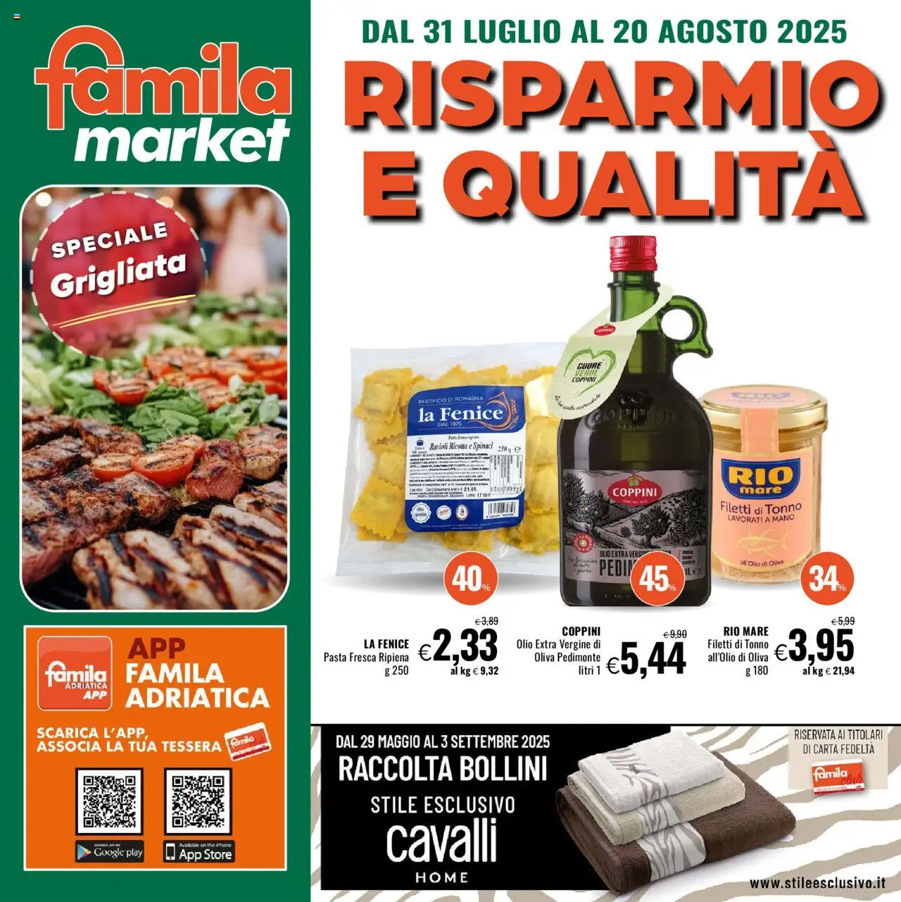 Volantino Famila valido da 31/07/2025 numero di pagina 1