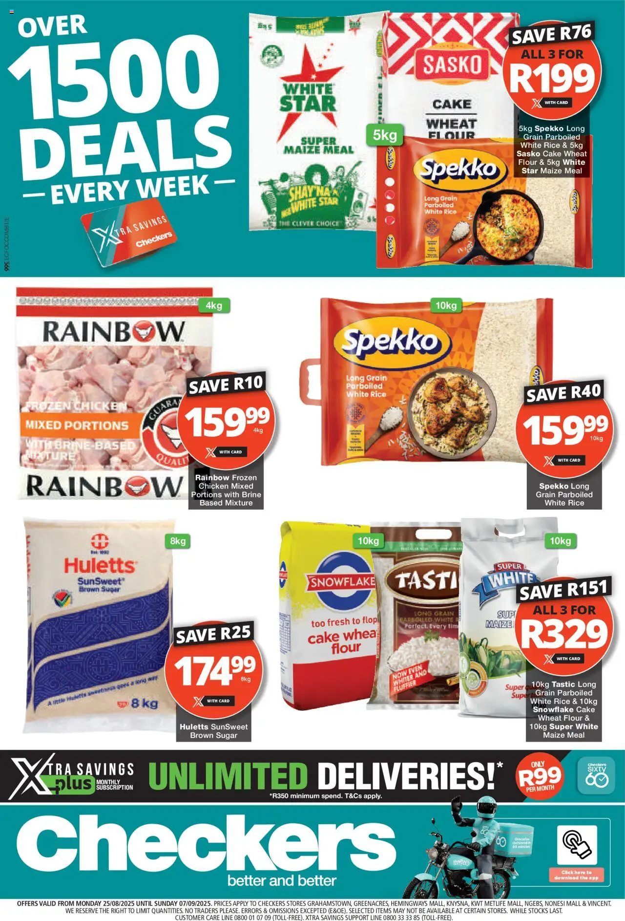 Checkers Eastern Cape - Xtra Savings Weekly Deals 25/08 - 07/09/2025 >> Catalogue
