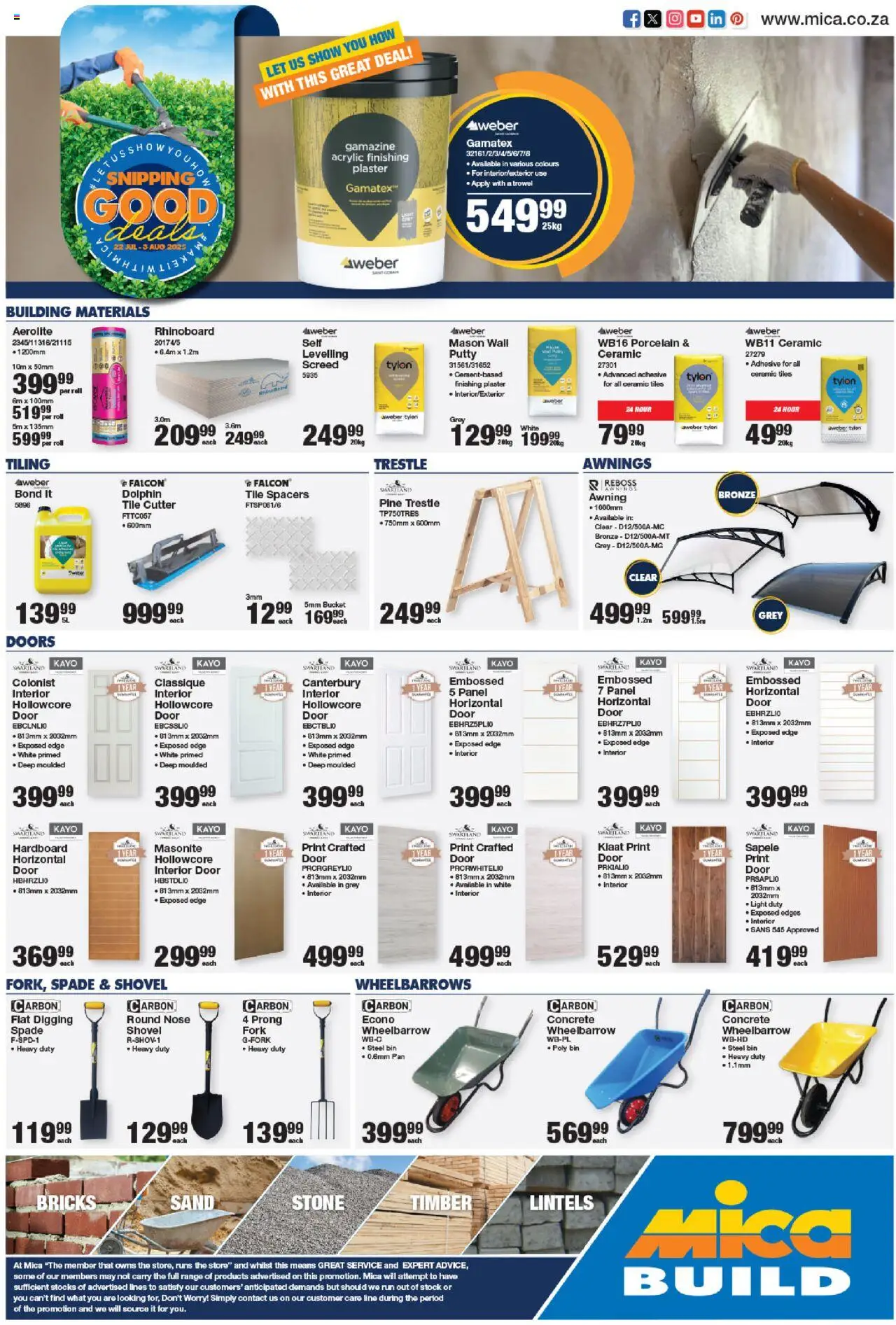 MICA Mpumalanga Build from 22/07 - 03/08/2025 > Promotions