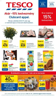 Tesco - Tesco újság érvényessége 2025.11.05-ig megtekintése, amely érvényes 2025.10.31.-től