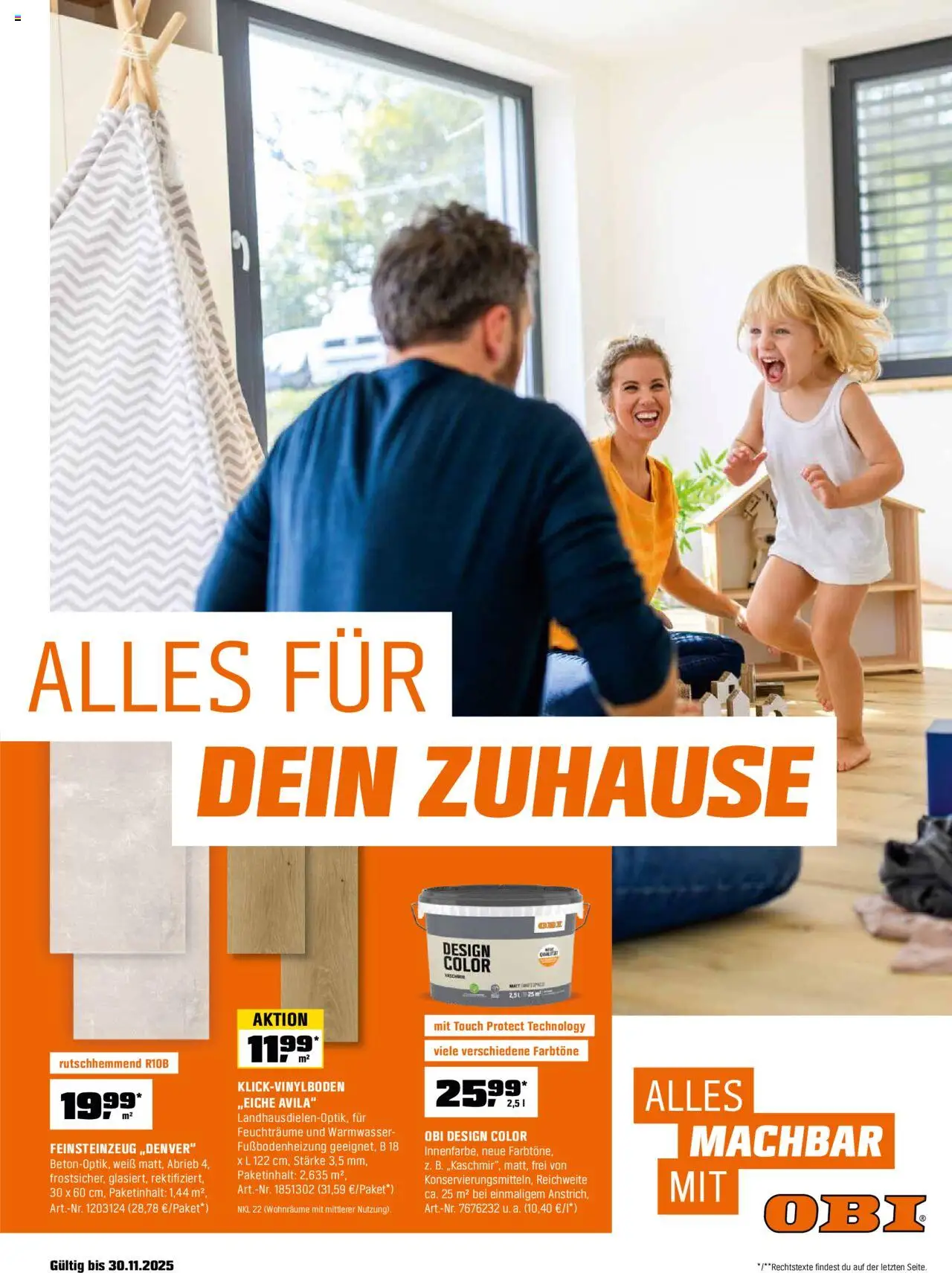 Obi Alles für dein Zuhause (vom 13.10.2025 - 30.11.2025)
