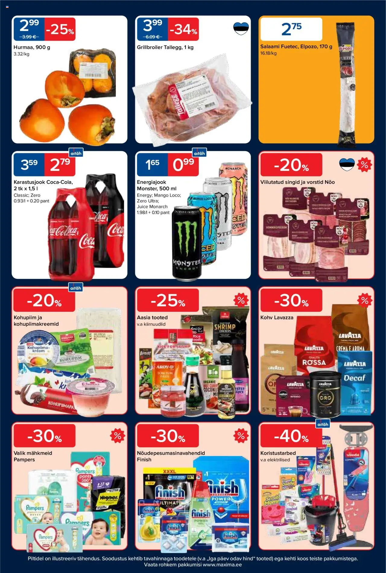 Maxima kliendilehe eelvaade alates 2025.10.21