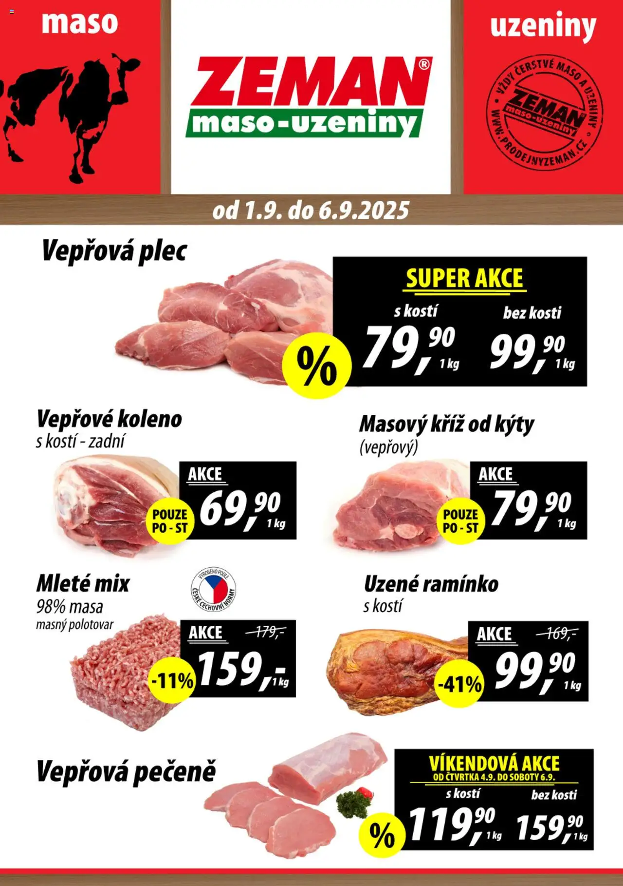  Prodejny Zeman Leták (01.09.2025 - 06.09.2025)