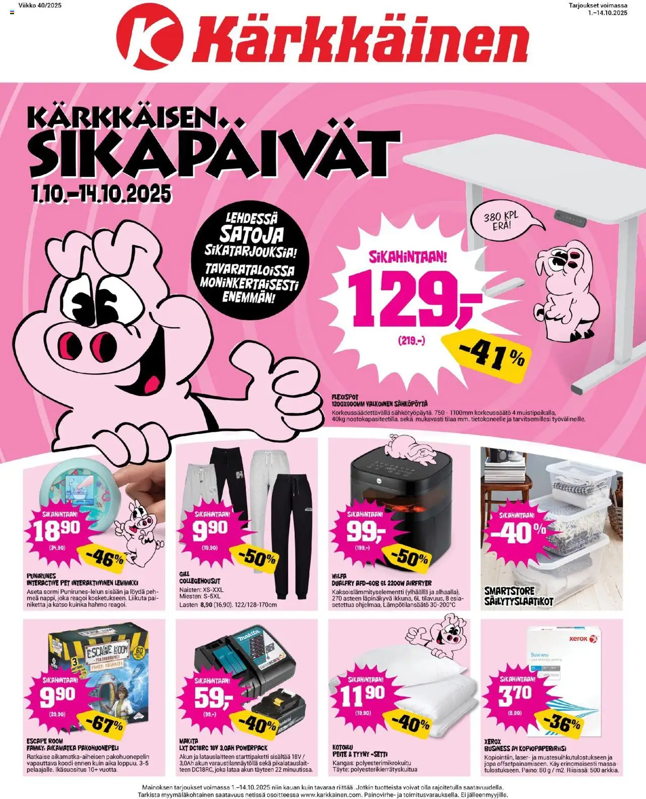 Kärkkäinen-kaupan Tarjoukset voimassa 01/10/2025 - Sivulla 1