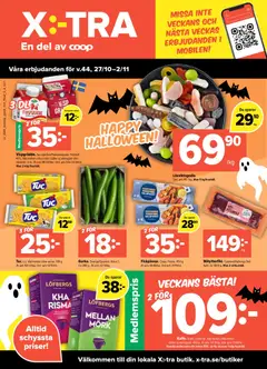 Förhandsgranska reklamblad Aktuella reklamblad Coop X:-TRA från butik Coop X:-TRA gäller från 27/10/2025