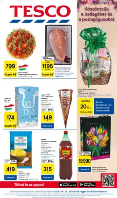 Tesco - Tesco aktuális akciós újság megtekintése, amely érvényes 2026.04.23.-től