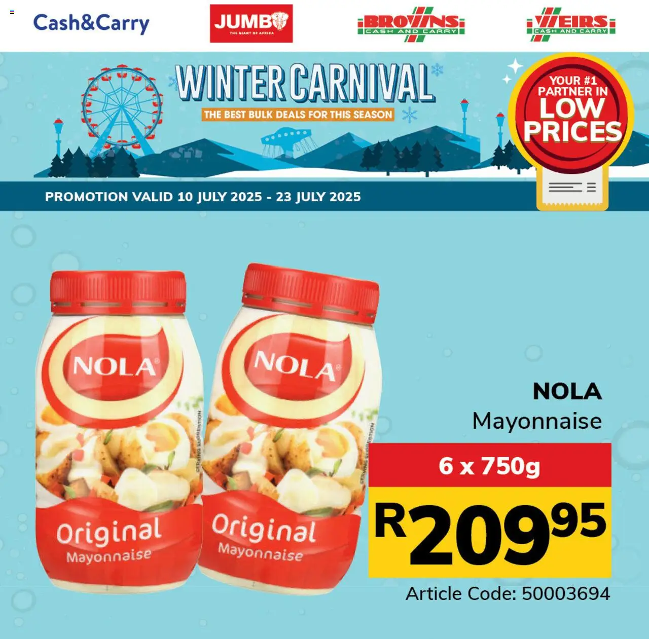Jumbo Winter Carnival Bulk Savings from 10/07 - 23/07/2025 > Promotions