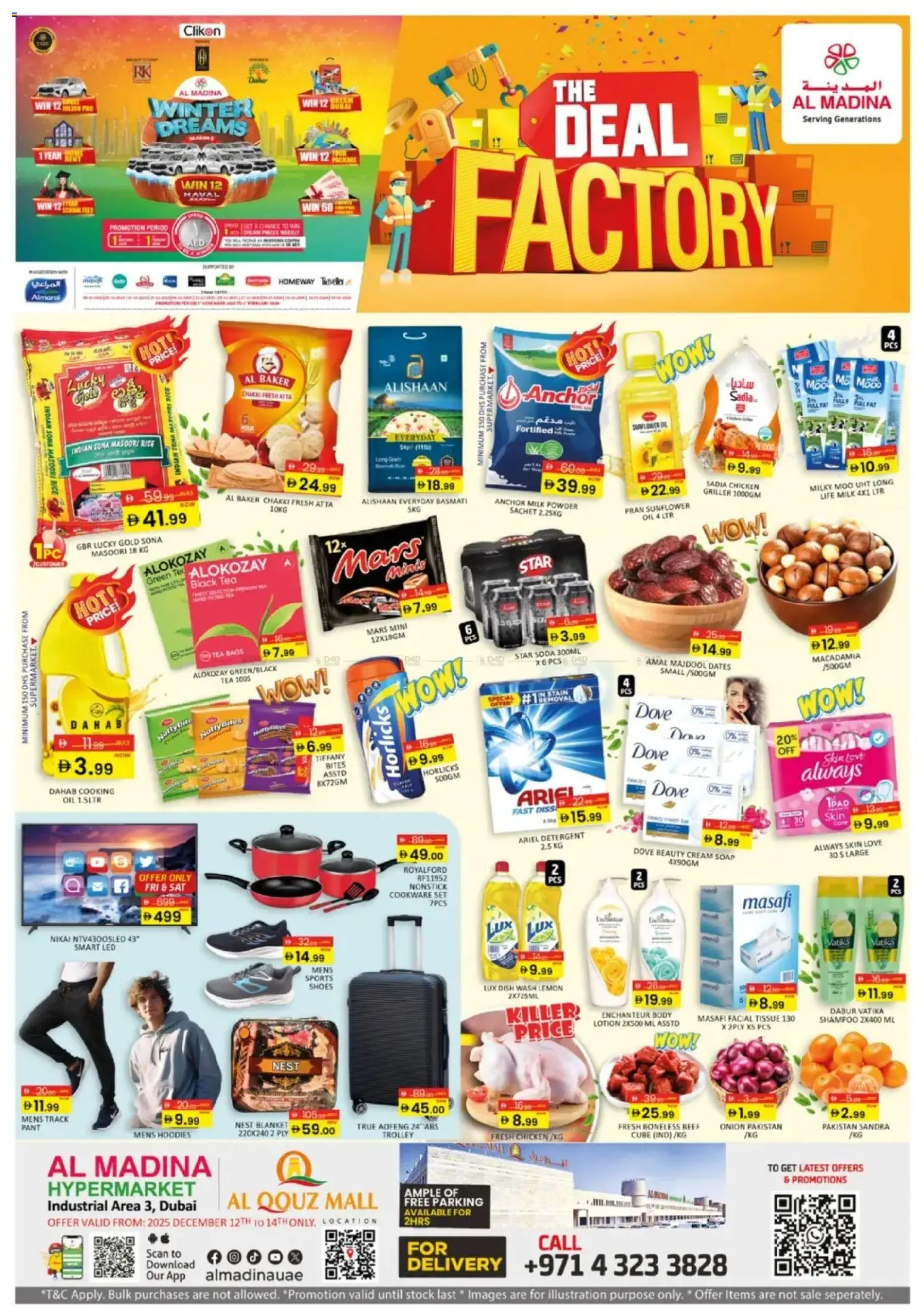 Preview of the catalogue The Deal Factory - Al Quoz, Dubai of store Al Madina valid from 12 Dec, 2025