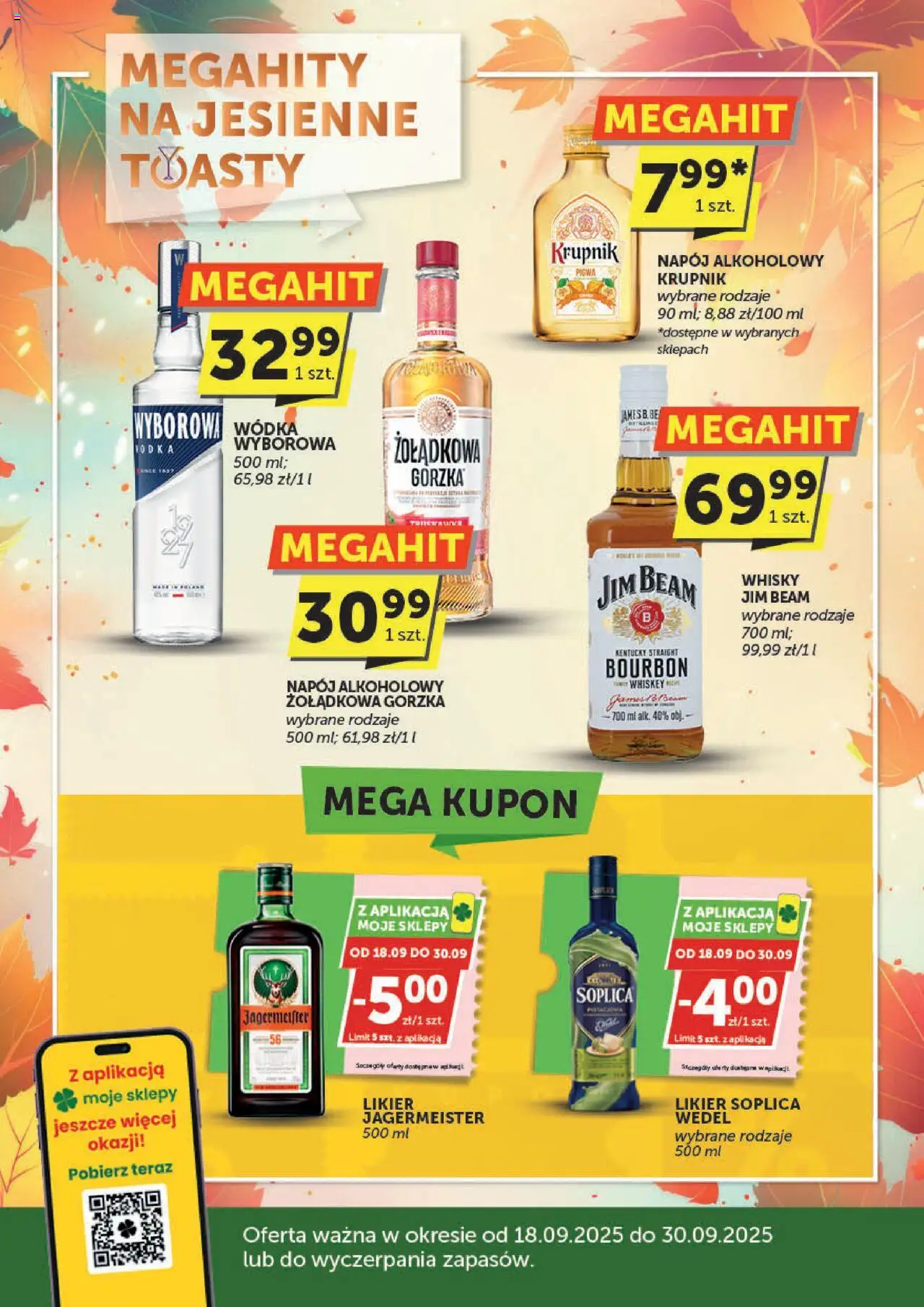 Euro Sklep Oferta alkoholowa od 18.09.2025 - Nowa Gazetka - Numer strony 1