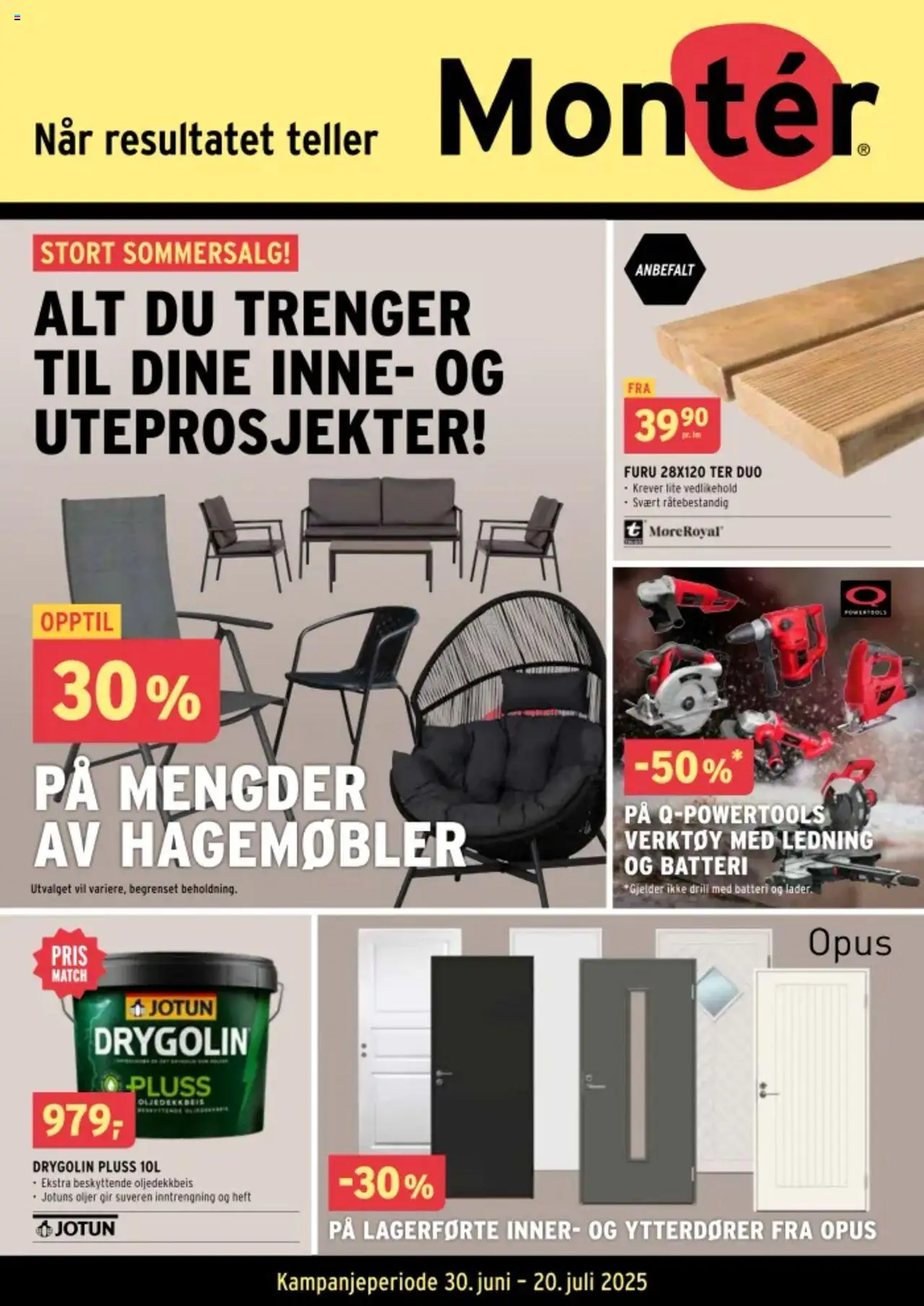 Kundeavis Montér gyldig fra 30/06/2025 - Sidenummer 1