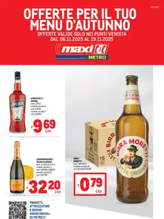 Anteprima dell'opuscolo Volantino Menù d'Autunno dal negozio Metro valido da 06/11/2025