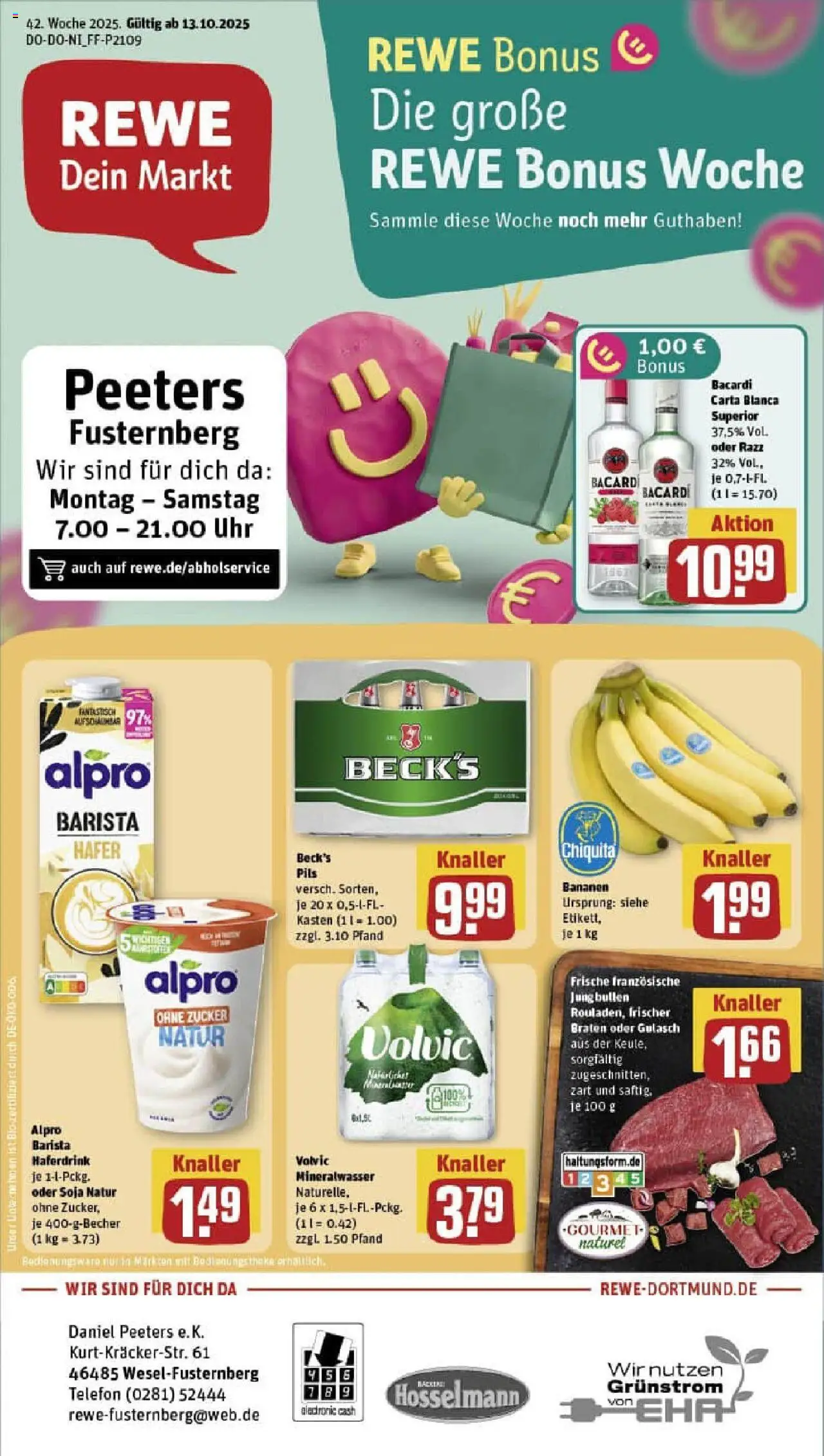 REWE Prospekt ab 13.10.2025 nächste Woche - Prospekt Wesel	