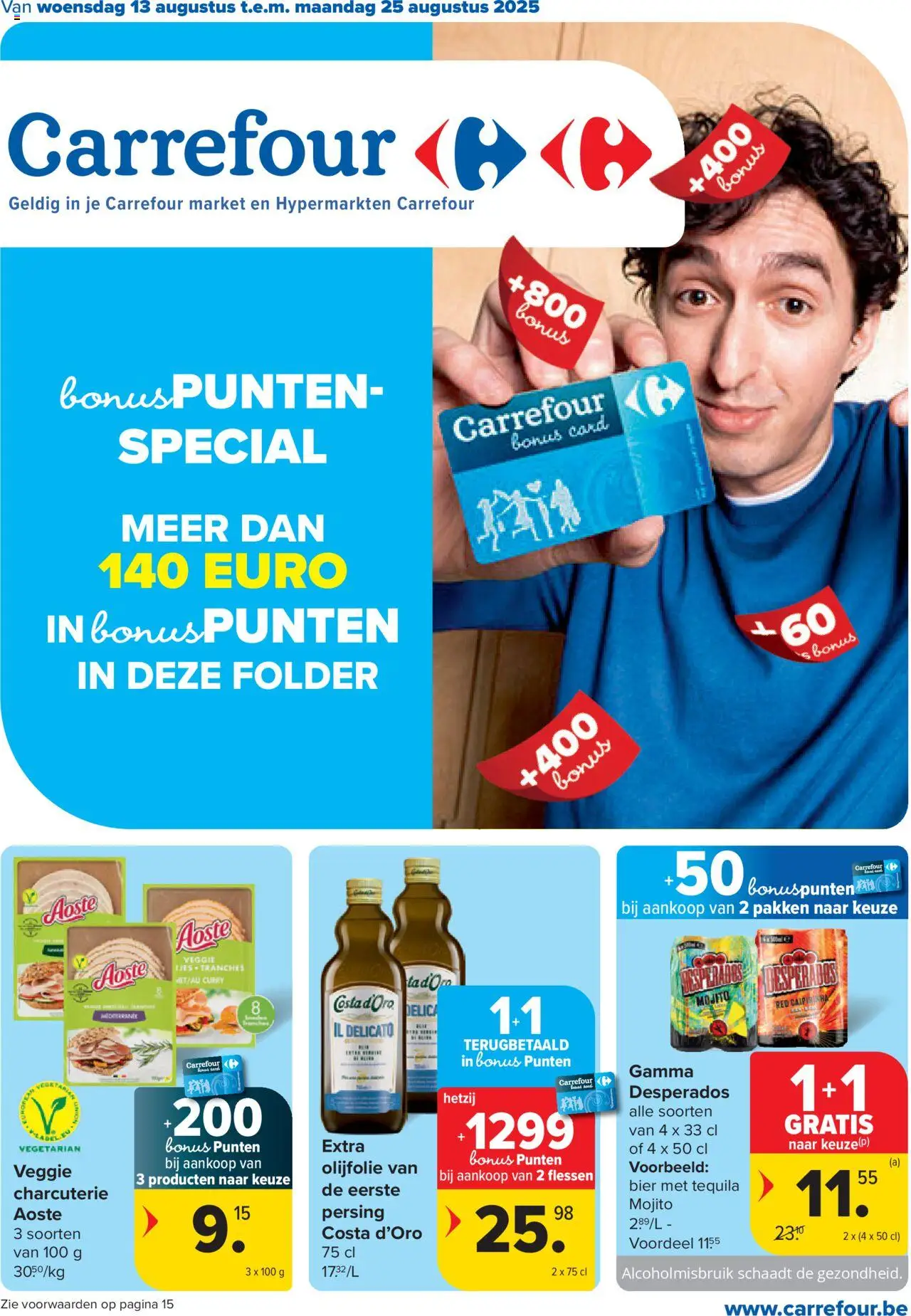 Carrefour shop Special Bonuspunten geldig vanaf 13/08/2025 - Paginanummer 1