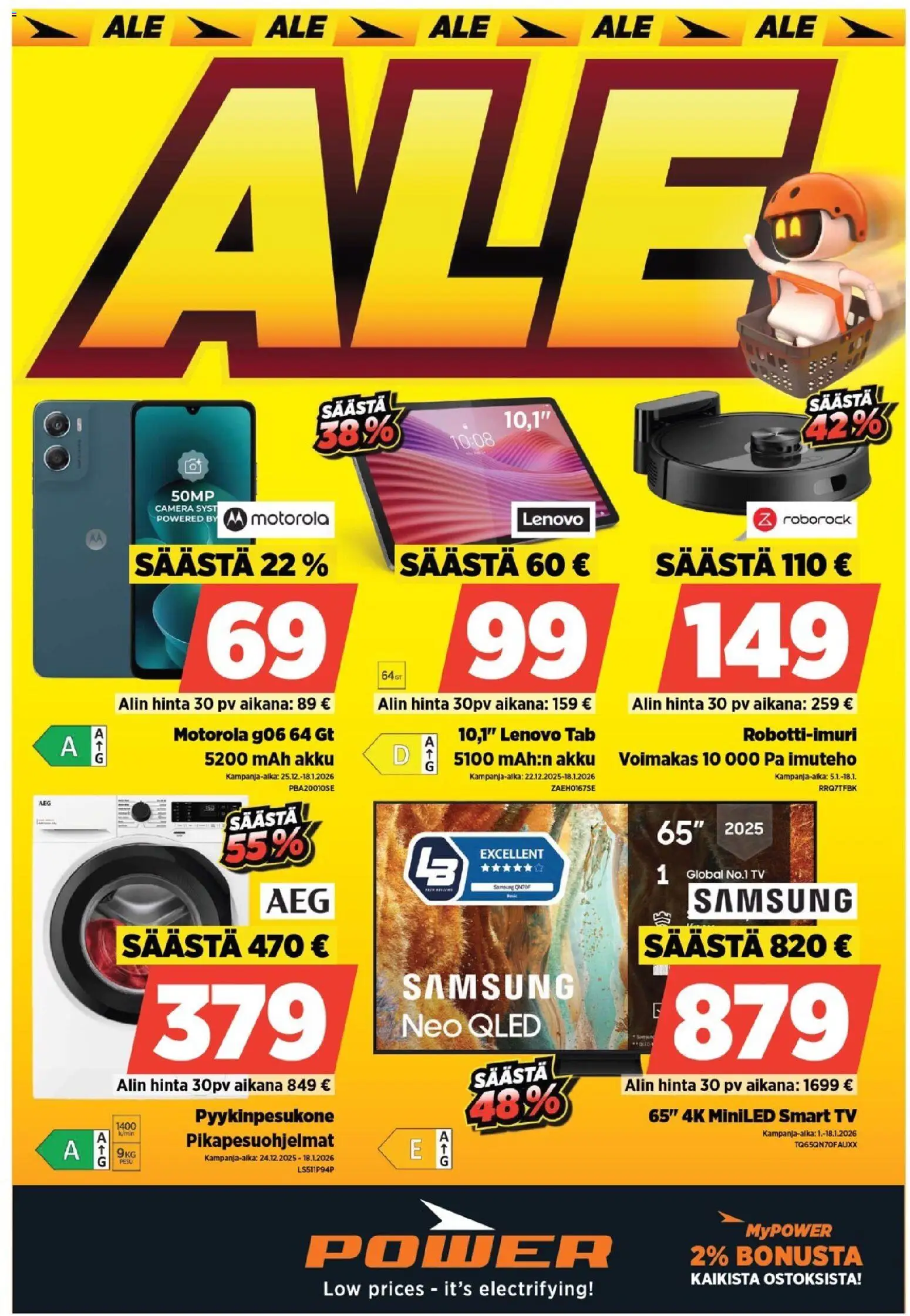 Kaupan Power Tarjoukset esikatselu, voimassa 05/01/2026 - TV, Akku