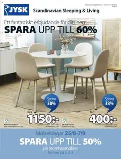 Förhandsgranska reklamblad Aktuella reklamblad JYSK från butik JYSK gäller från 25/08/2025