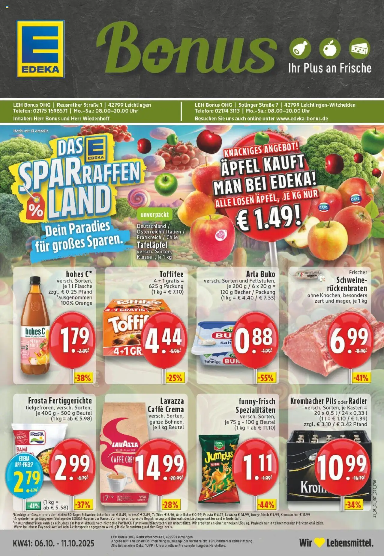 EDEKA Prospekt ab 06.10.2025 - Prospekt Leichlingen-Witzhelden Online