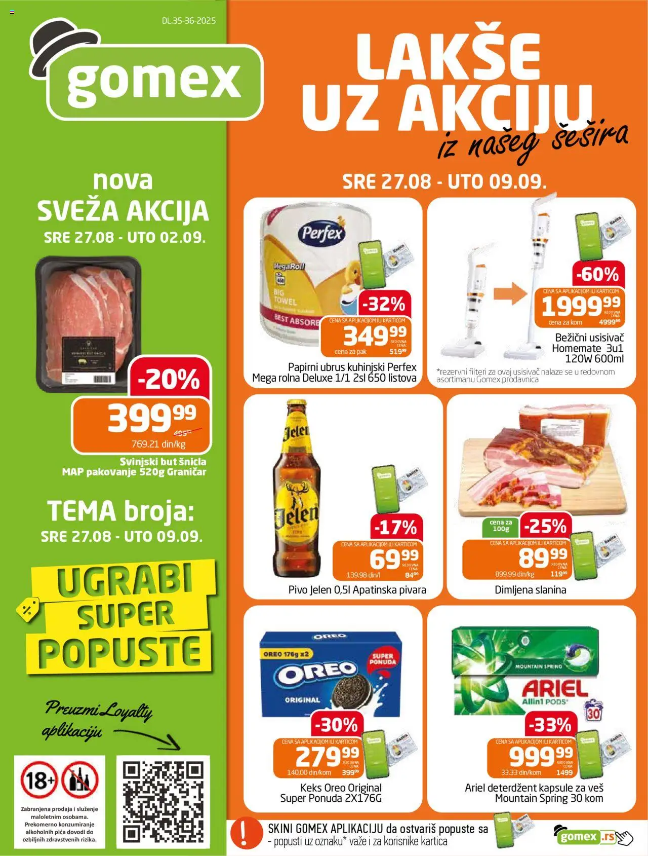 Gomex katalog važi od 27.08.2025 - stranica 1