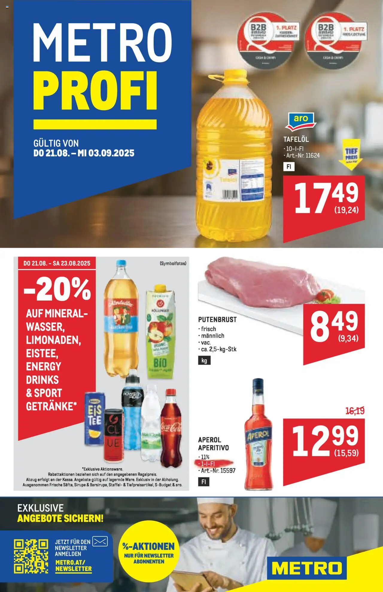  Metro Angebote Profi ab (21.08.2025 - 03.09.2025) - Seite 1