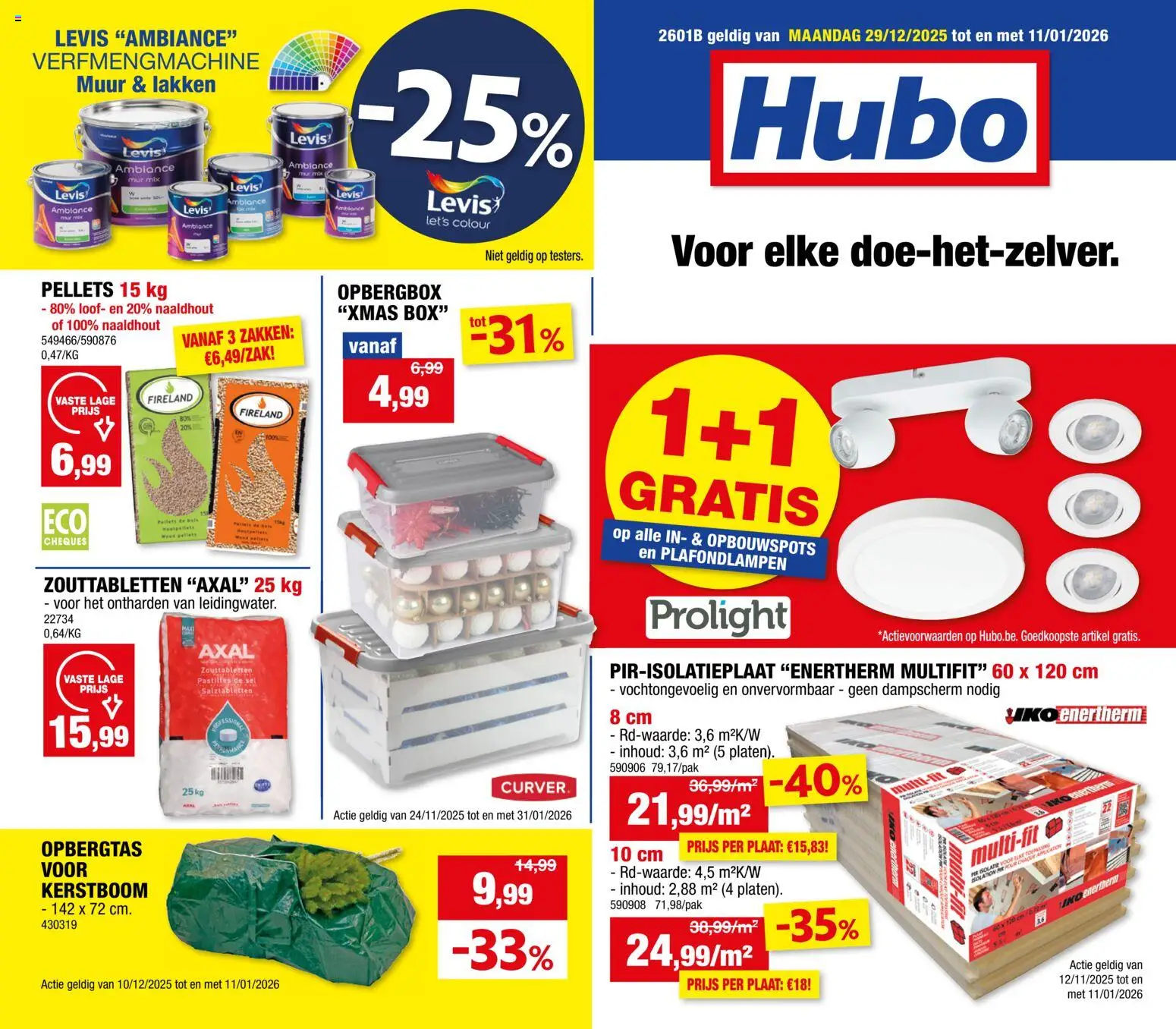 Voorbeeld van Folder van winkel Hubo geldig vanaf 29/12/2025