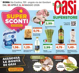 Anteprima dell'opuscolo Oasi volantino Superstore Roma dal negozio Oasi valido da 22/04/2026