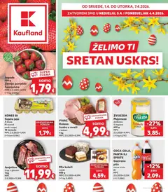 Pregled letka Kaufland Katalog trgovine Kaufland vrijedi od 31.03.2026