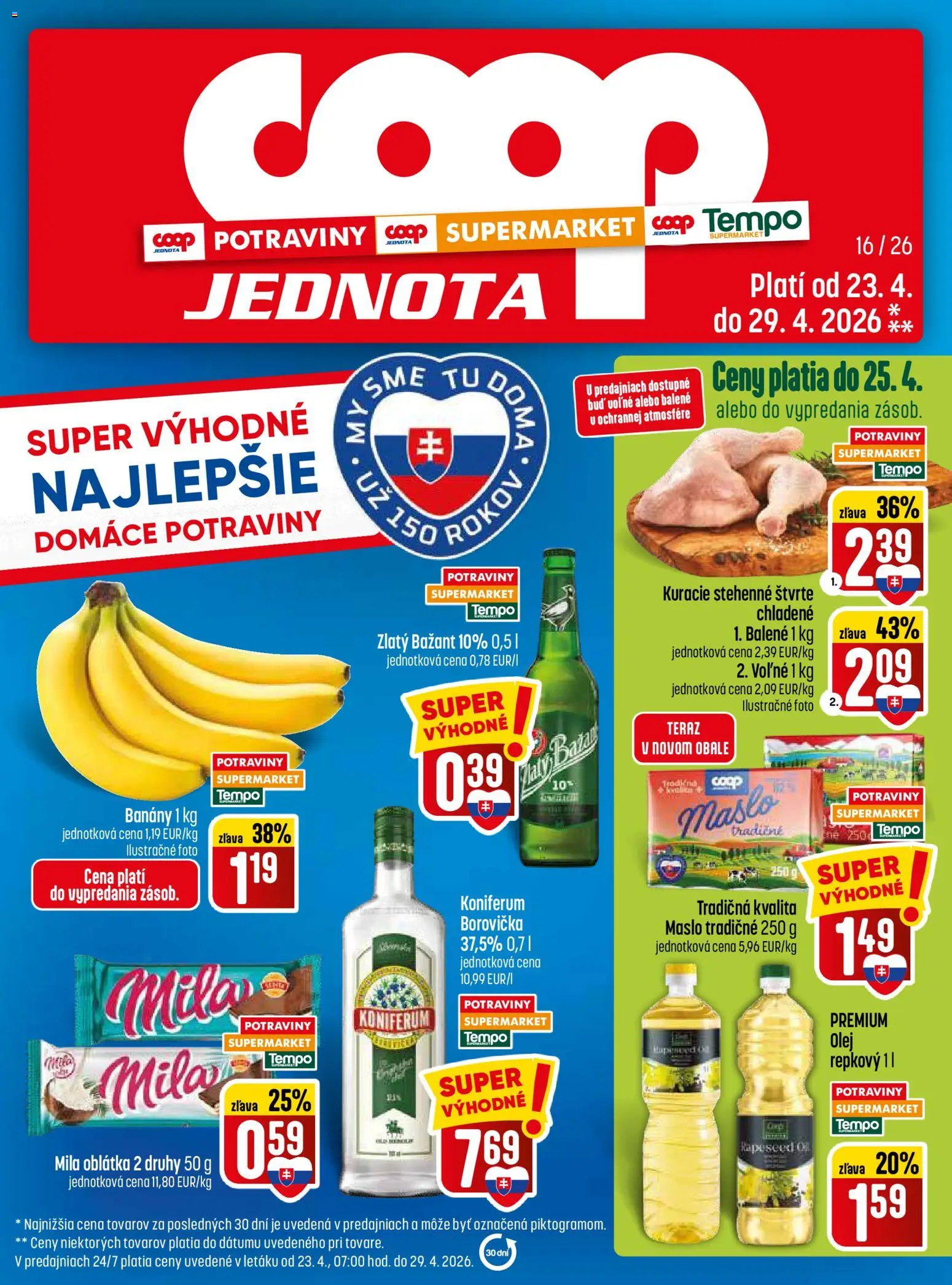 Náhľad COOP Jednota letáku platného od 23.04.2026