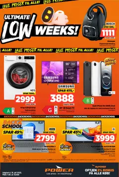 Eksempel på tilbudsavis Ultimate Low Weeks! fra butik Power gyldig fra 11/07/2025