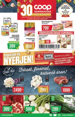 COOP - Tisza - Szuper Plusz megtekintése, amely érvényes 2025.10.30.-től