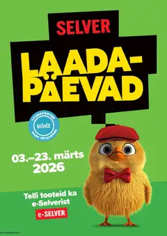 Selver kliendilehe eelvaade alates 03.03.2026