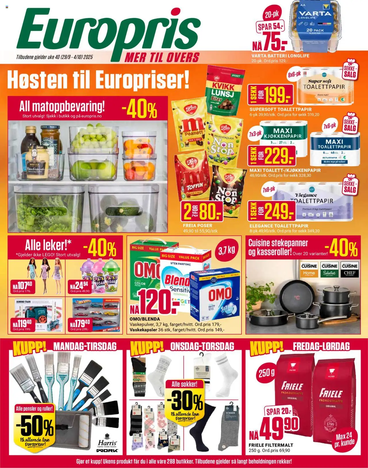 Kundeavis Europris gyldig fra 29/09/2025 - Sidenummer 1